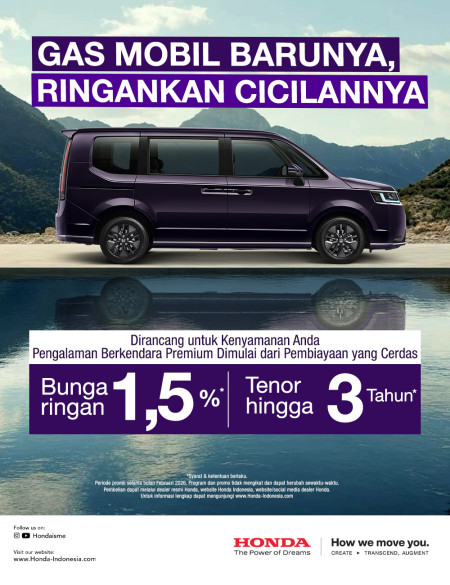 Saatnya Punya Honda Baru. Cicilan Lebih Ringan, Waktunya Sekarang