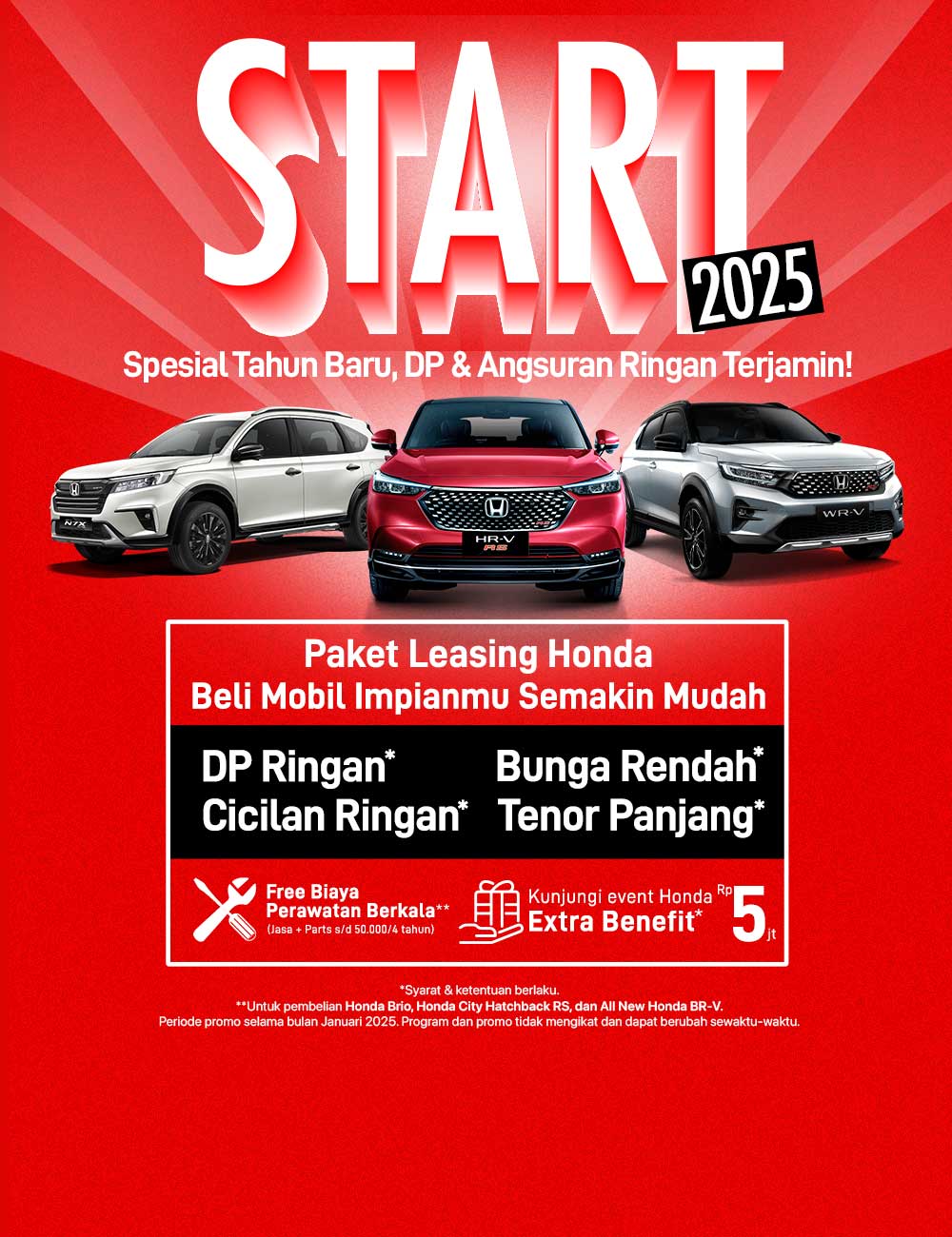 Mobil Honda Tasikmalaya Special Tahun Baru, DP & Angsuran Ringan Terjamin!